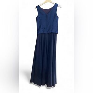 Scott McClintock Dark Blue Maxi Dress bridesmaid